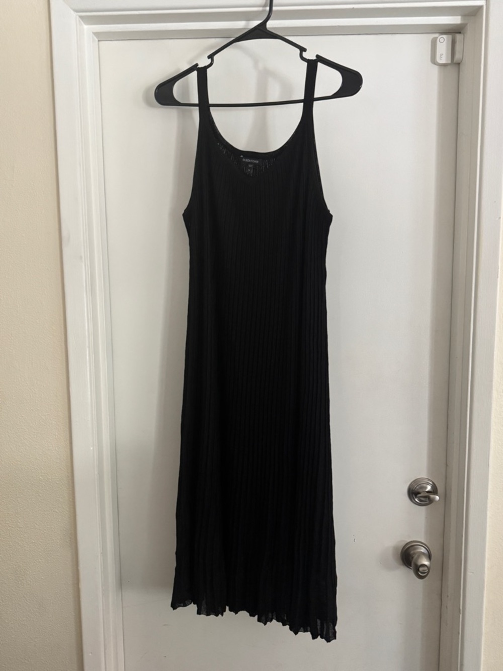 Eileen Fisher Black Ribbed Slip Dress